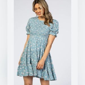 Pinkblush Tiered Smocked Dress Size Medium